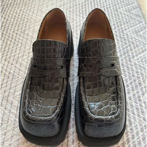 Marni crocodile loafers